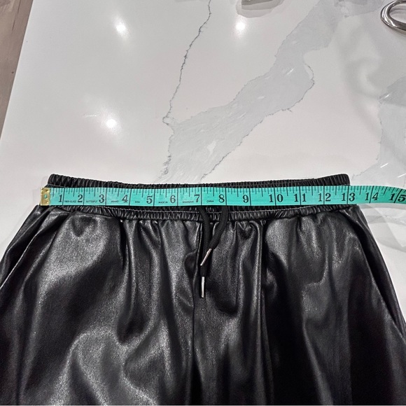 NWOT Vegan Leather Cargo Joggers - Picture 11 of 12